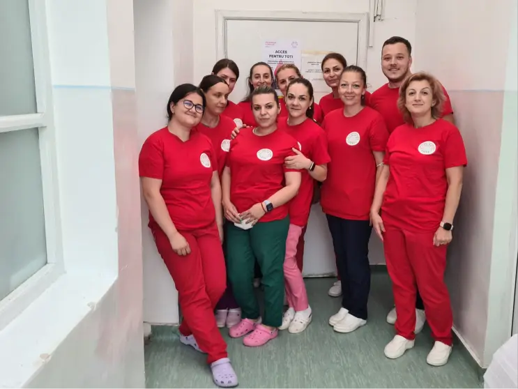 Timisoara 2 Team National Project 2023 In red for hemophilia